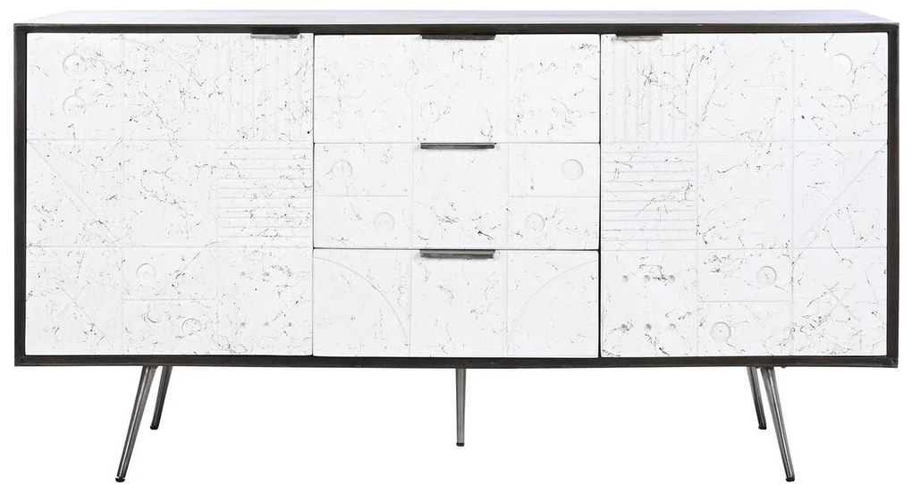Σκευοθήκη DKD Home Decor Λευκό Σκούρο καφέ Ξύλο από Μάνγκο 150 x 43 x 80 cm