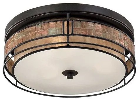 Πλαφονιέρα Φωτιστικό Οροφής 3xE27 40W IP20 Χαλκός Laguna QZ-LAGUNA-F-L Elstead Lighting QZ-LAGUNA-F-L Χάλκινο