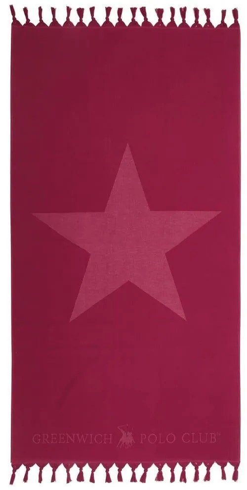 Πετσέτα Θαλάσσης - Παρεό 2891 Red Greenwich Polo Club Θαλάσσης 90x170cm 100% Cotton