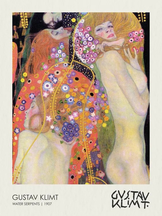 Αναπαραγωγή Water Serpents II. (Girlfriends) 1907, Gustav Klimt