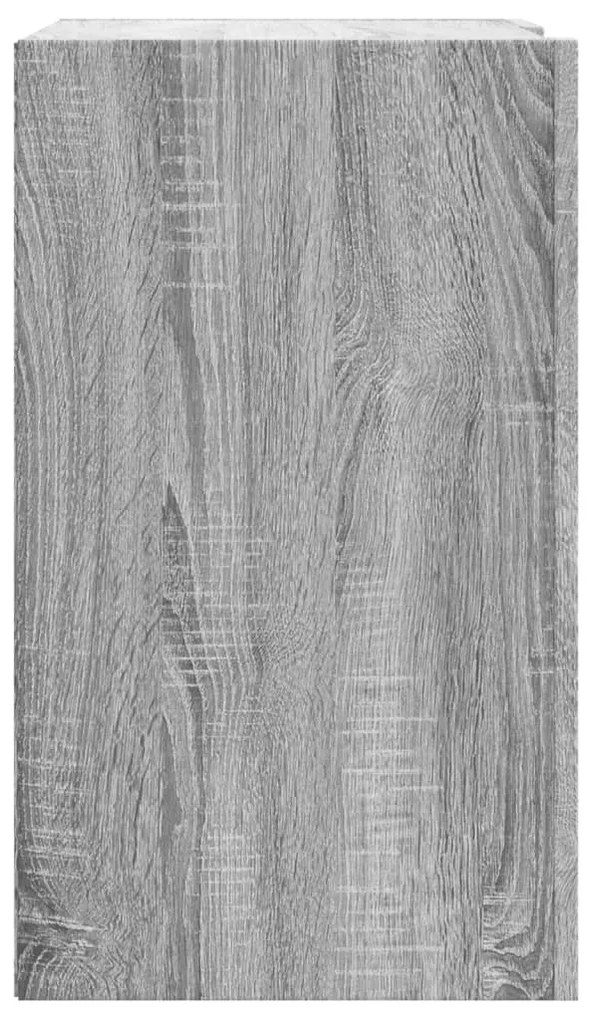 vidaXL Ντουλάπι Τοίχου Γκρι Sonoma 75x35x60 εκ. από Επεξεργασμένο Ξύλο