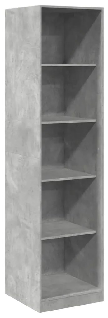 vidaXL Ντουλάπα Γκρι του Σκυροδέματος 50x50x200 εκ. Επεξεργασμένο Ξύλο