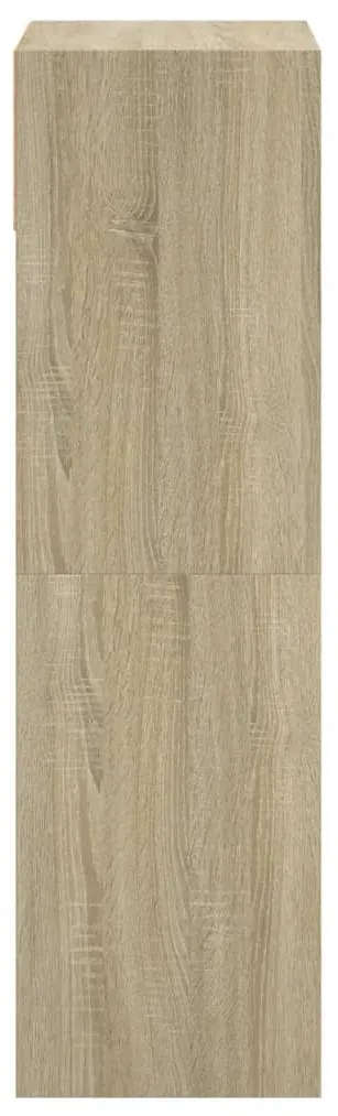 vidaXL Παπουτσοθήκη Sonoma Δρυς 60x34x116 εκ. από Επεξεργασμένο Ξύλο