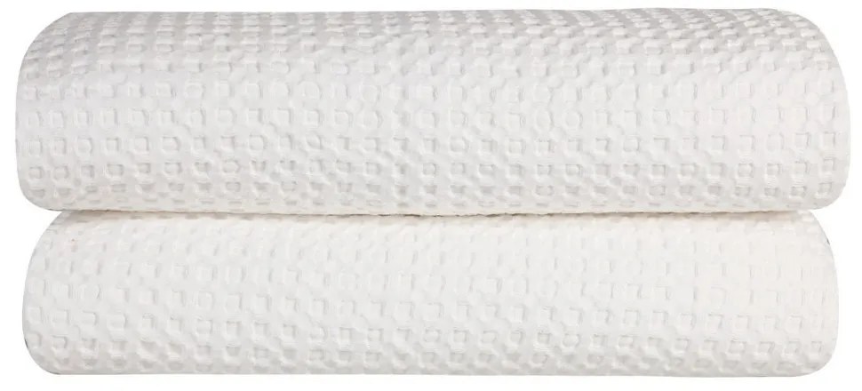 Κουβέρτα Illusion 00 White Kentia Μονό 170x250cm 100% Βαμβάκι