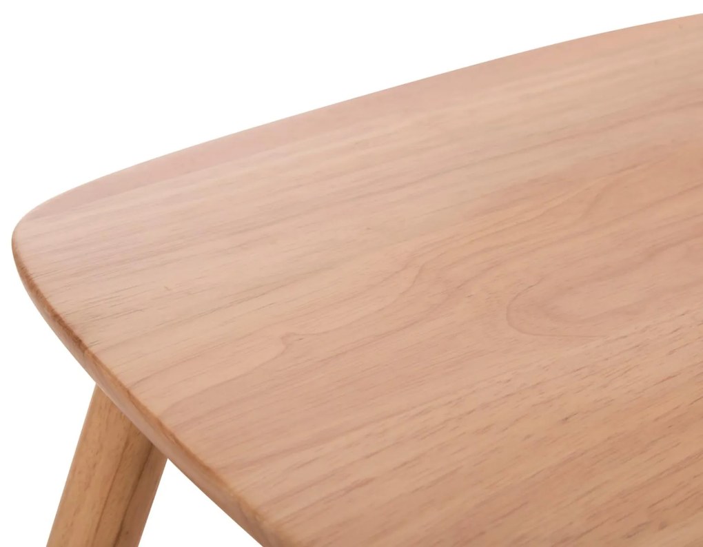 Σετ τραπεζαρίας LUCIEN C21183 5τμχ σε Φυσικό MDF TOP & Ξύλο Οξιάς 120x80x73 εκ.