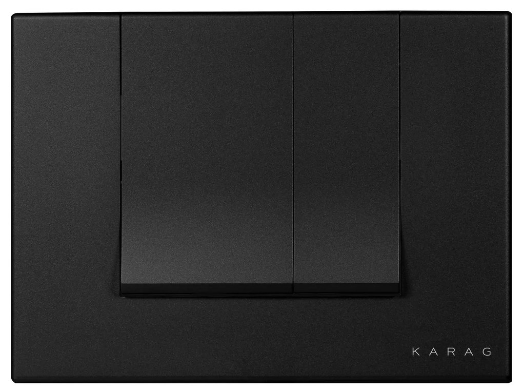 Karag A227-006 Alinda Πλακέτα Καζανακίου Διπλής Λειτουργίας Black Matt