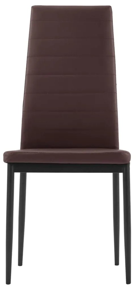 vidaXL Σετ Τραπεζαρίας Πέντε Τεμαχίων Καφέ