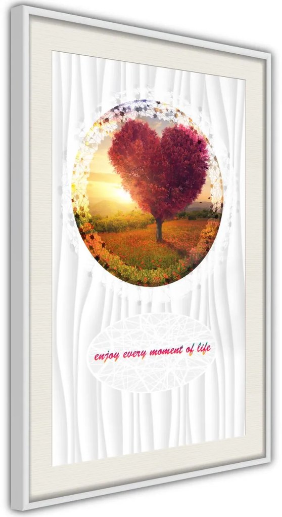 Αφίσα - Heart Tree II - 20x30 - Χρυσό - Χωρίς πασπαρτού