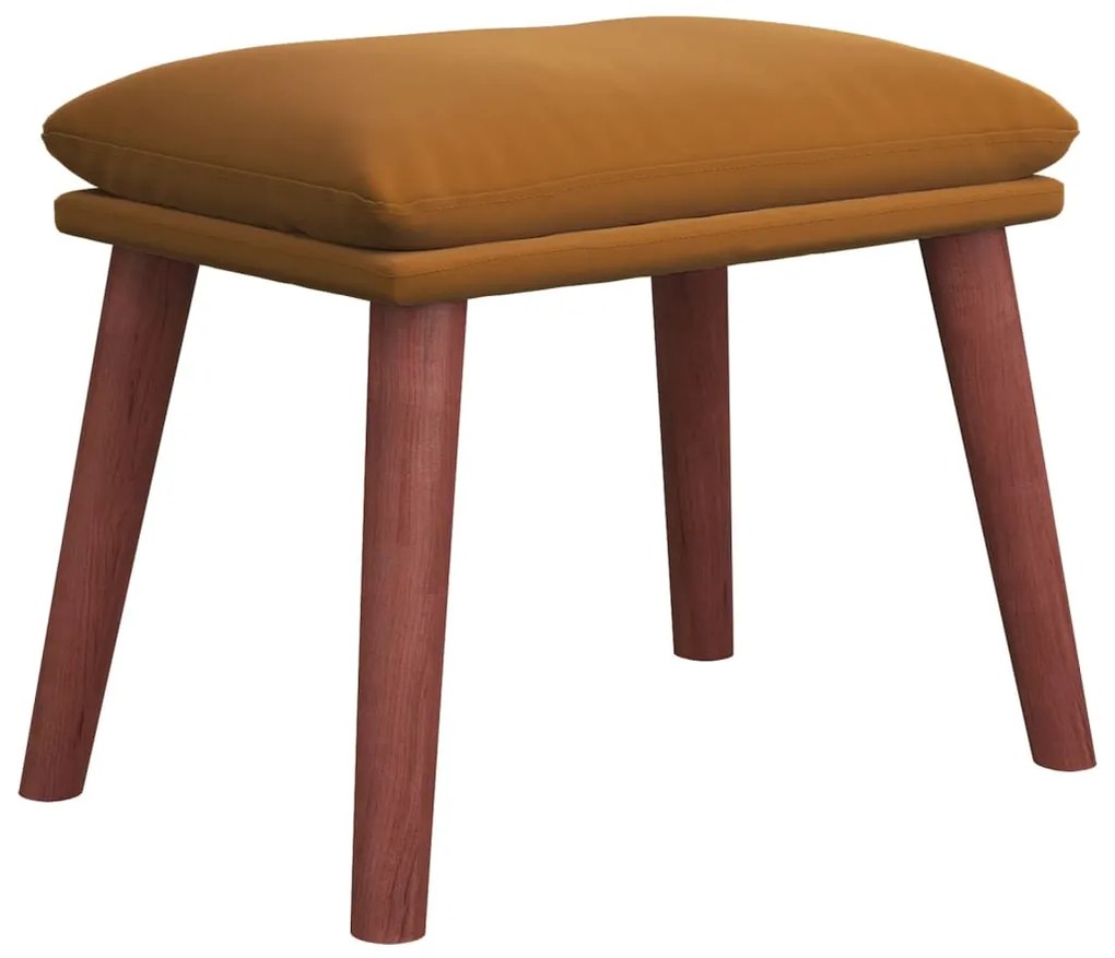 vidaXL Υποπόδιο Καφέ 45 x 29,5 x 39 εκ. Βελούδινο