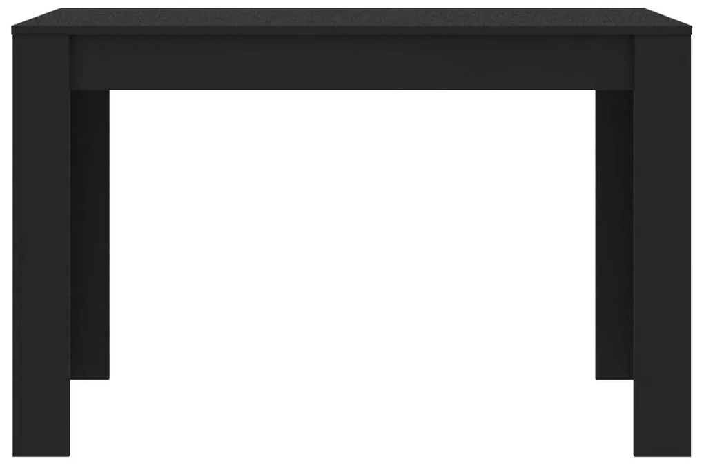 vidaXL Τραπεζαρία Μαύρη 120 x 60 x 76 εκ. από Επεξ. Ξύλο
