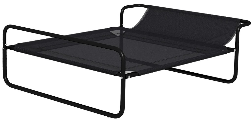 Κρεβάτι σκύλου PawHut, υπερυψωμένη κατασκευή, κάλυμμα Mesh, ατσάλινο πλαίσιο, 29 x 91 x 69 cm, Μαύρο