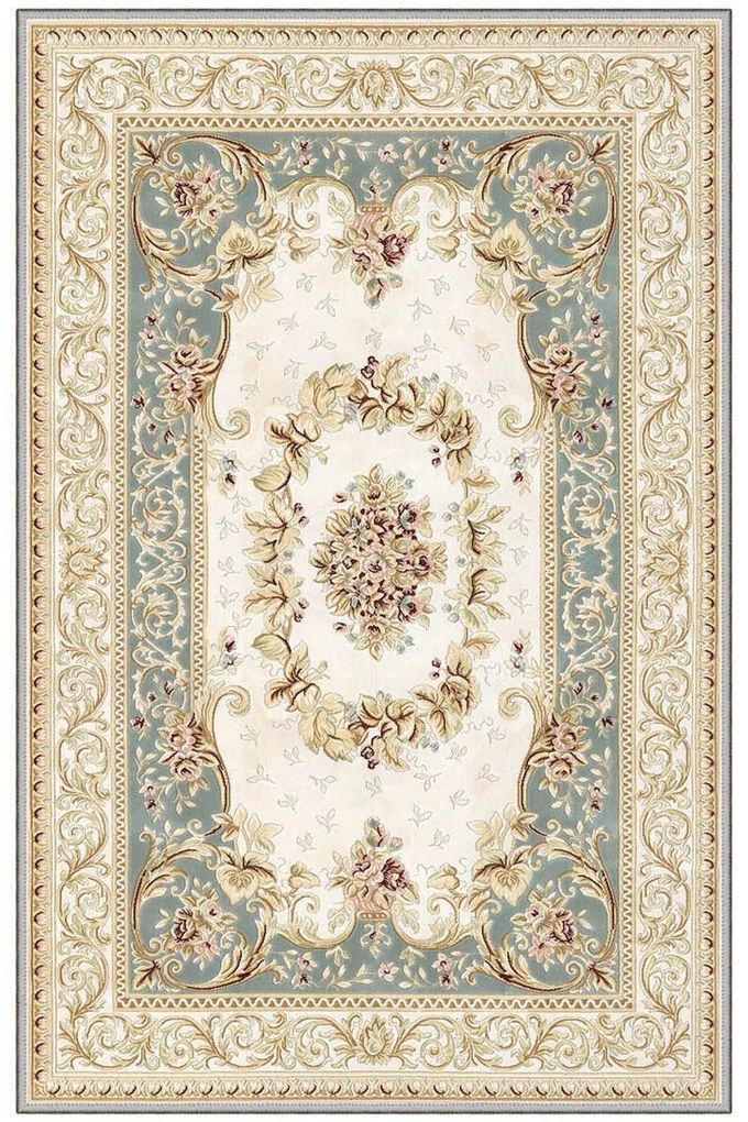 Χαλί Eexfab588 368HFT2848 Beige-Petrol Conceptum Hypnose 80X200cm