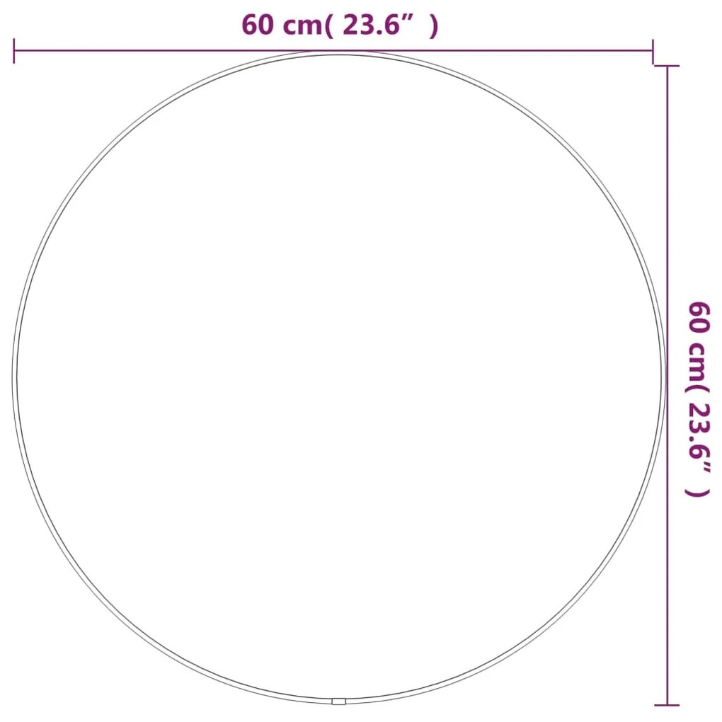 ΚΑΘΡΕΦΤΗΣ ΤΟΙΧΟΥ ΣΤΡΟΓΓΥΛΟΣ ΜΑΥΡΟΣ Ø 60 ΕΚ. 348187