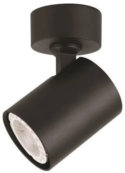 Σποτ Φωτιστικό Οροφής Aλουμίνιο H11 Φ9 Eurolamp-144-60003-Μαύρο 144-60003