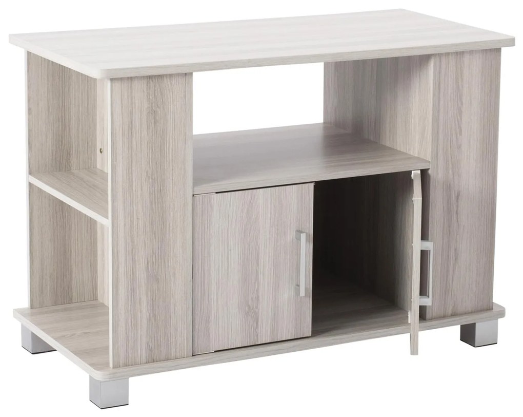 Έπιπλο Τηλεόρασης EMELIA Μελαμίνη Σταχτί 80x40x57.5Υεκ. 80x40x57.5 εκ.