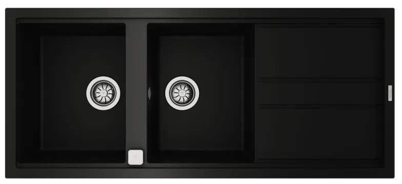 TEKA NOVA 80 B-TG 2B 1D Ένθετος Γρανιτένιος νεροχύτης Μαύρος Μ116xΠ51εκ 115400017