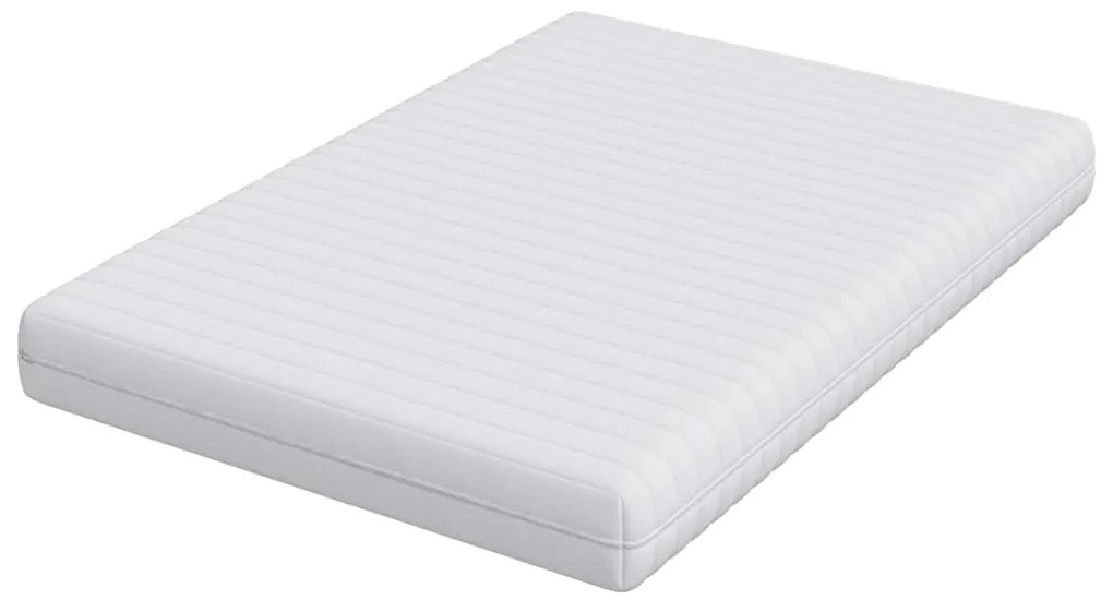 vidaXL Στρώμα Λευκό 140 x 190 cm Τσέπες ελατηρίων