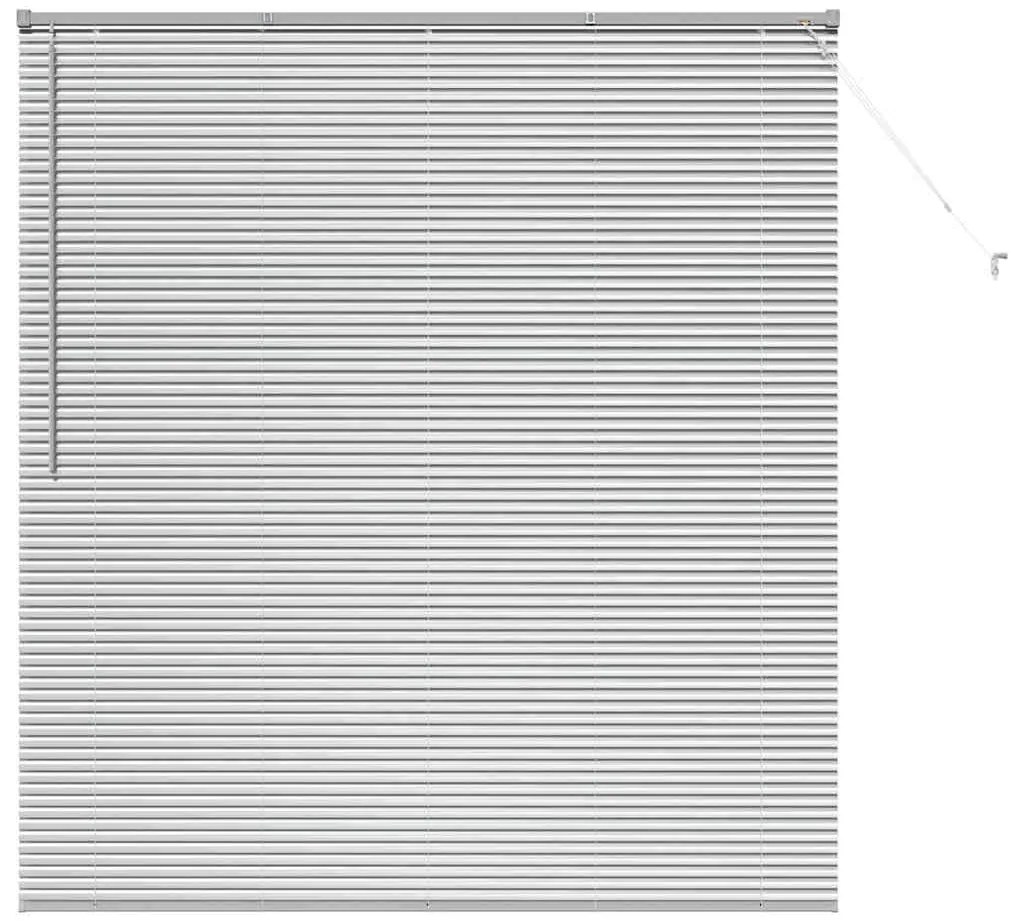 vidaXL Ρολό Παραθύρου με κουρτίνες Άλλο Ασημί 80 x 130 εκ Αλουμίνιο