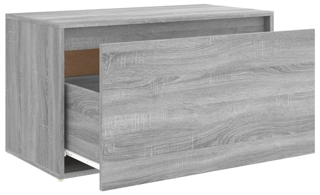vidaXL Πάγκος Χολ Γκρι Sonoma 80 x 40 x 45 εκ. από Επεξεργασμένο Ξύλο