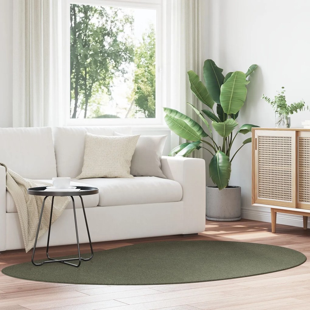 vidaXL διάδρομος Δάσος Πράσινου 140x200 cm Πολυεστέρα Μη Αντιολισθητικό