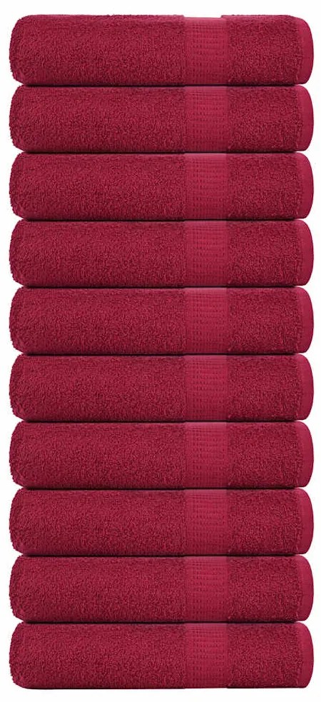 Πετσέτες μπάνιου FROGN 10 τμχ Bordeaux 70x140 εκ. 360 gsm