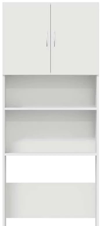 vidaXL Ντουλάπι πλυντηρίου ρούχων Λευκό 64x24x190 cm Ξύλινη κατασκευή