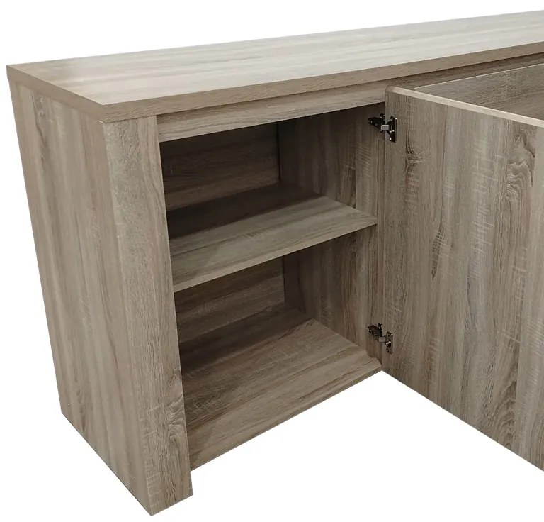 Μπουφές Kalya pakoworld σε sonoma απόχρωση 220x49x89.5εκ