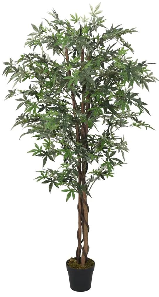 vidaXL Δέντρο Σφενδάμου Τεχνητό 224 Φύλλα Πράσινο 80 εκ.