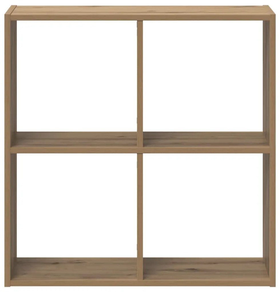 vidaXL Βιβλιοθήκη Αρτισιανή Δρυς 68,5x32x68,5 εκ. Επεξεργασμένο Ξύλο