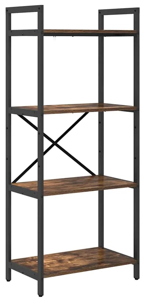 vidaXL Ράφι Βιβλίων Καπνιστό Δρύς 56 x 34 x 133,5 εκ