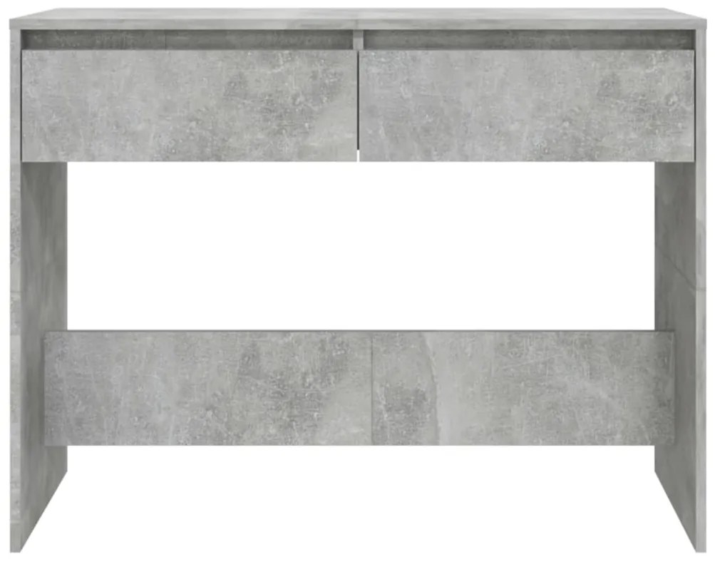 vidaXL Τραπεζάκι κονσόλα Γκρι Σκυρ. 100x35x76,5 εκ. Επεξεργασμένο Ξύλο
