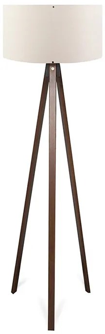 Φωτιστικό δαπέδου PWL-1059 pakoworld Ε27 καρυδί-μπεζ Φ38x140εκ