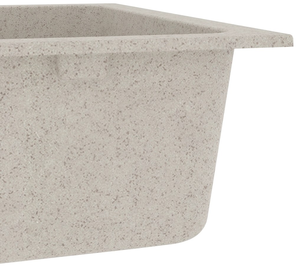 vidaXL νεροχύτης κουζίνας μπεζ 760x480x184 mm Γρανίτης