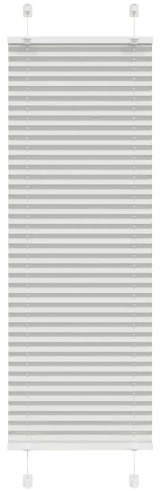 vidaXL Πλισέ περσίδα ανοιχτό γκρι 40x100 cm Πλάτος υφάσματος 39,4 cm