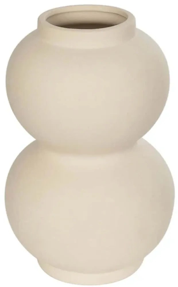 Βάζο Pearl 21265 13x13x21cm Beige GloboStar Κεραμικό
