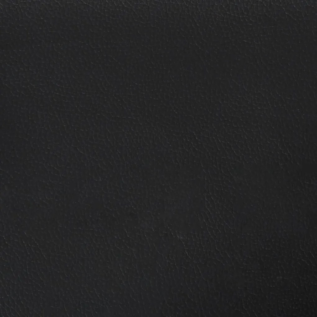 Κεφαλάρι με Πτερύγια Μαύρο 163x23x118/128 εκ. Συνθ. Δέρμα 3117772