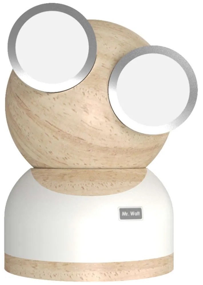 Φωτιστικό Επιτραπέζιο GoggleLamp Mr Watt DH0184WT/MRWATT White Allocacoc Wood,Aluminum