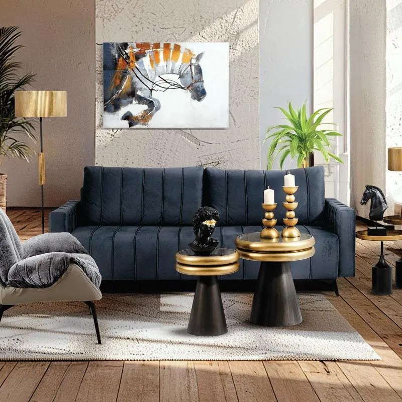 Καναπές - Κρεβάτι Comfort Fylliana Μπλέ 235x104x80 εκ. 235x104x80 εκ.