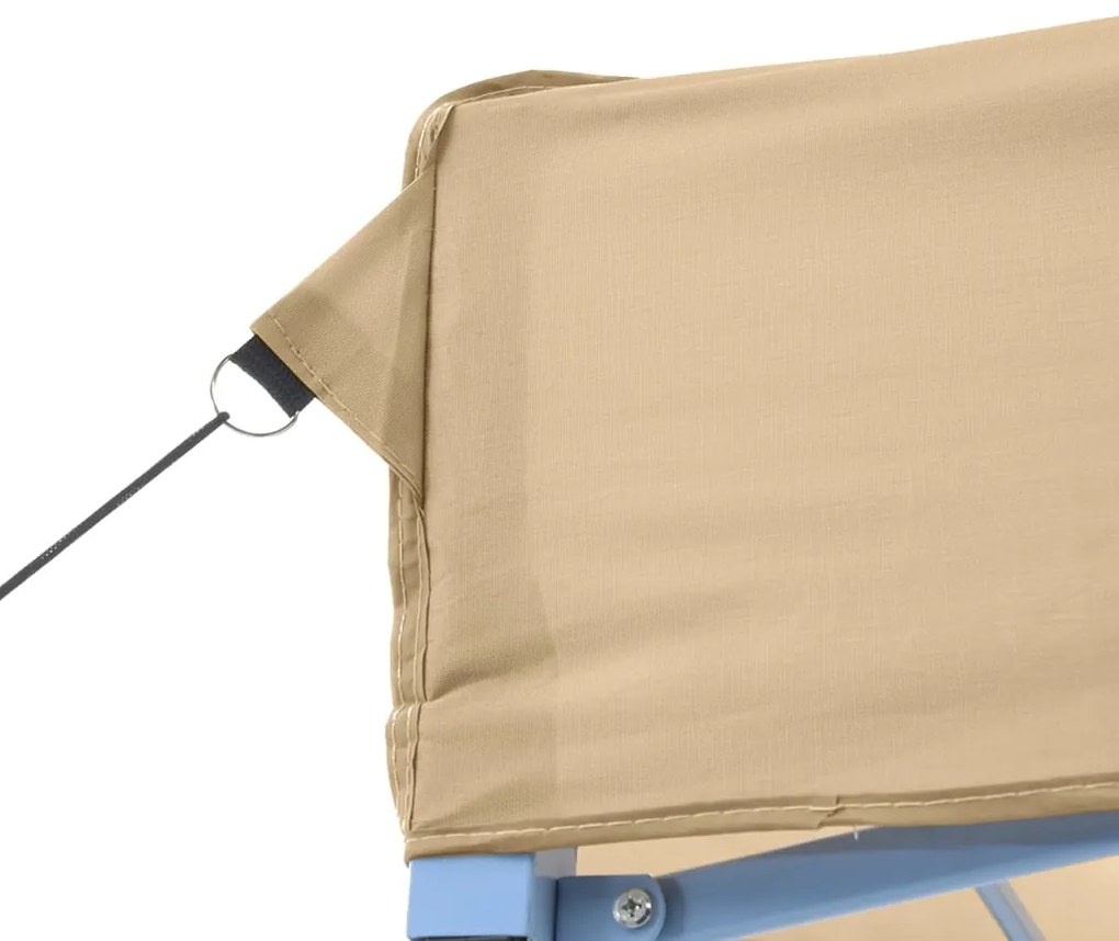 vidaXL Τέντα Εκδηλώσεων με 2 Τοιχώματα Πτυσσόμενη Pop-Up Μπεζ