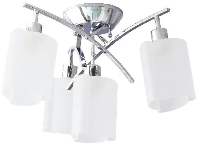 Φωτιστικό Οροφής Primary TNK85332CR4Η Chrome Metal, Glass