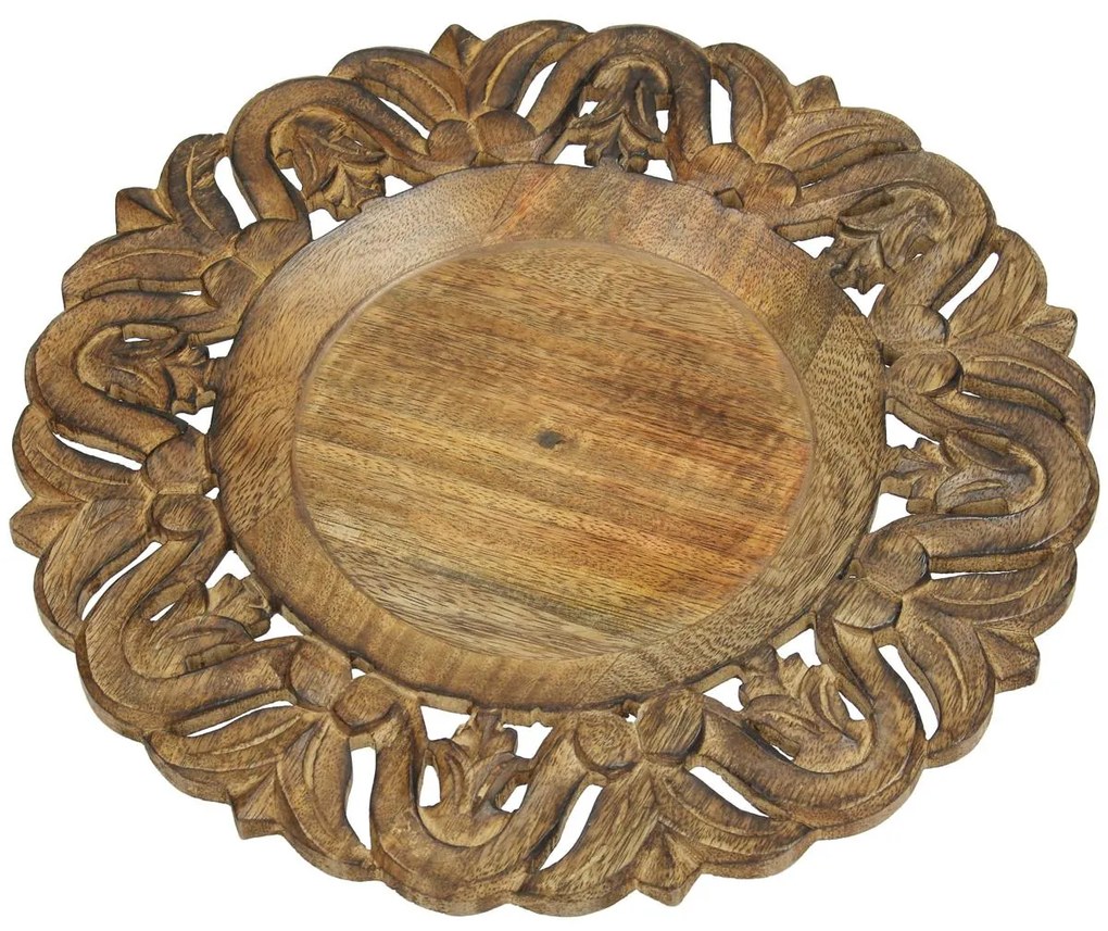 Δίσκος ArteLibre Ξύλο Καφέ 30x30x2.5cm-05153507