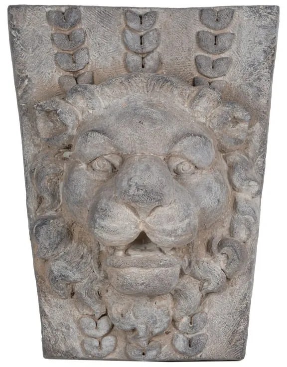 Κασπώ Τοίχου Πέτρινο Διακοσμητικό Lion (39,9x20,06x52,07) - D77550