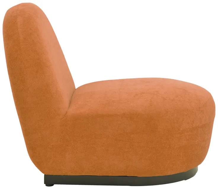 Πολυθρόνα Zenny pakoworld υφασμα terracotta 64x85x68εκ