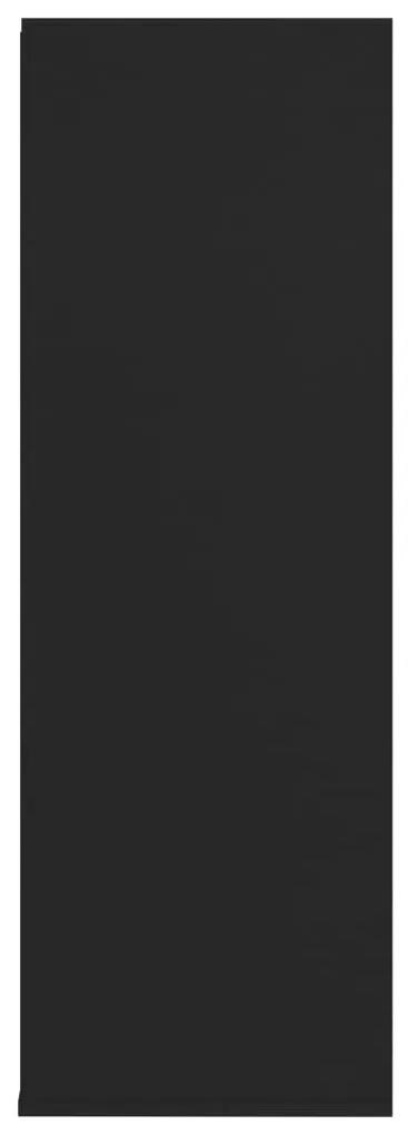 Παπουτσοθήκη Μαύρη Δρυς 54x34x100,5 εκ. από Επεξεργασμένο Ξύλο - Μαύρο