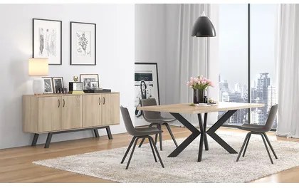 Savvidis Furniture  Τραπέζι Δείπνου 158.5x90x78 N9 Λάττε Μελαμίνη BEST-8080223