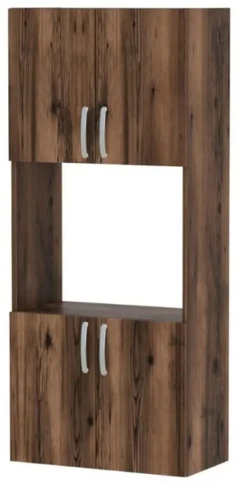 Ντουλάπα Κουζίνας Armado 0253743 60x32x140cm Walnut Μοριοσανίδα, Μελαμίνη