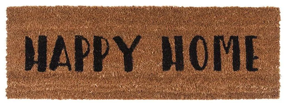 Πατάκι Εισόδου Happy Home PT2989BK 75x25cm Brown-Black Present Time 25X75