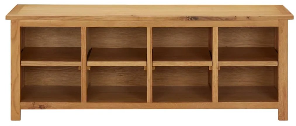 vidaXL Παπουτσοθήκη 114 x 37 x 45 εκ. από Μασίφ Ξύλο Δρυός