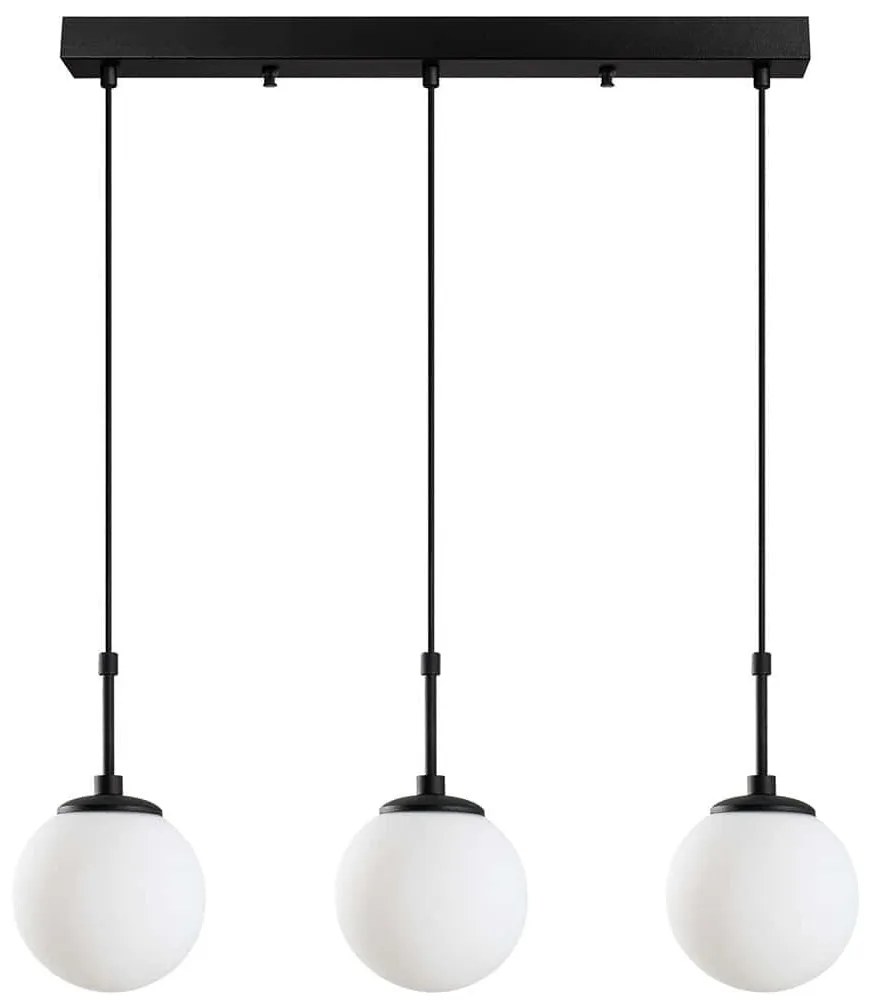Φωτιστικό Οροφής - Ράγα Orbital 521SHN3483 65x15x115cm 3xE14 40W Black Opviq