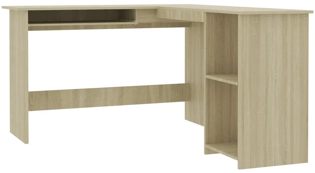 vidaXL Γραφείο Γωνιακό Sonoma Δρυς 120 x 140 x 75 εκ. από Επεξ. Ξύλο